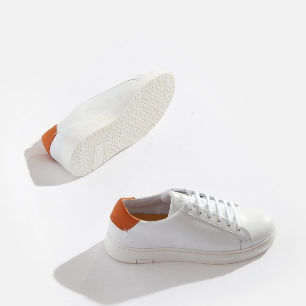 Ari White Leather Sneaker - Trace Footwear - 