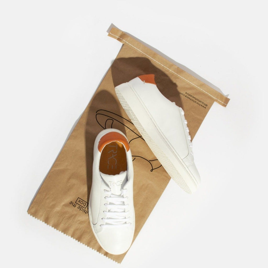 Ari White Leather Sneaker - Trace Footwear - 
